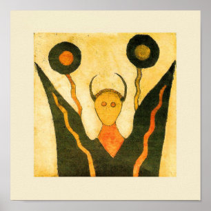 Affiche Cérémonie amérindienne de carré Hand Drum