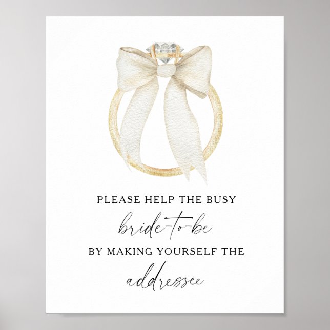 Affiche Cérémonie de mariage - Aider la mariée débordée  (Devant)