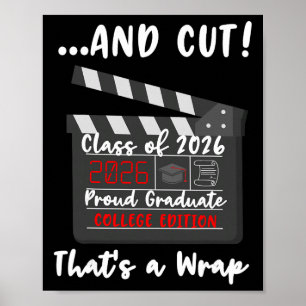 Affiche Cérémonie de remise des diplômes Cl de 2026 drôle