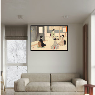 Affiche Cérémonie de thé japonais Vintage sur mesure Art 5