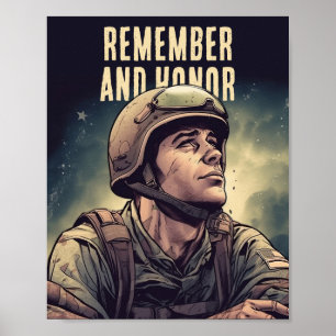 Affiche Cérémonie du Soldier Remember and Honor