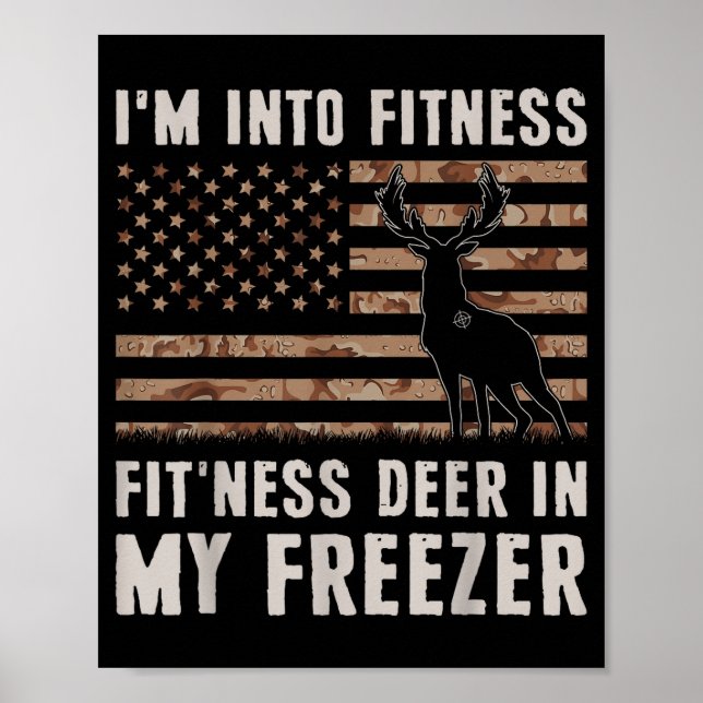 Affiche Cerf Chasse Je Suis Dans La Forme Forme'ness Cerf  (Devant)