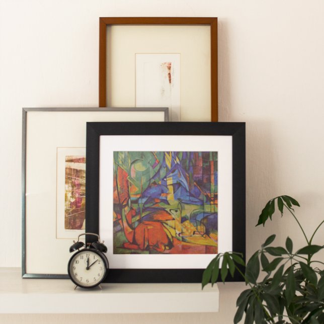 Affiche Cerf dans la forêt II par Franz Marc, Art Vintage (Créateur téléchargé)