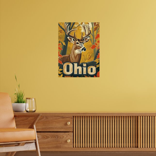 Affiche Cerf de Virginie de l'Ohio (Salon 2)