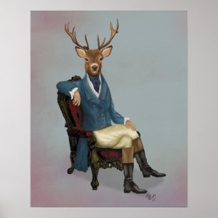 Affiche Cerf distinctif complet