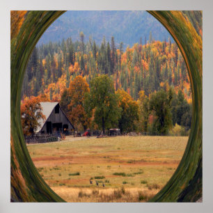 Affiche Cerf en automne....