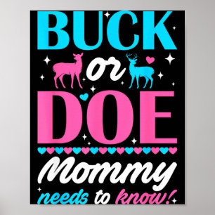 Affiche Cerf ou Biche Maman a Besoin de Savoir Gardien du