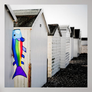 Affiche Cerf-volant de couleur arc-en-ciel