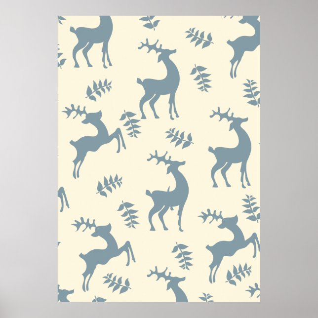 Affiche Cerfs Vintage (Devant)