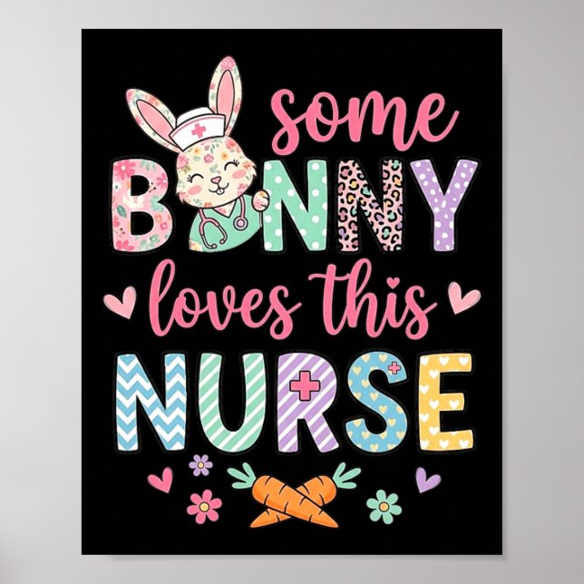 Affiche Certain Lapin Aime Cette Infirmière Mignon Lapin D (Devant)