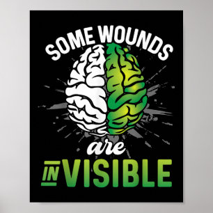 Affiche Certaines blessures sont invisibles Sensibilisatio