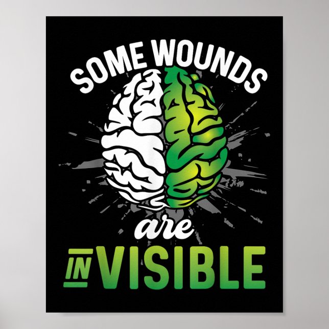 Affiche Certaines blessures sont invisibles Sensibilisatio (Devant)