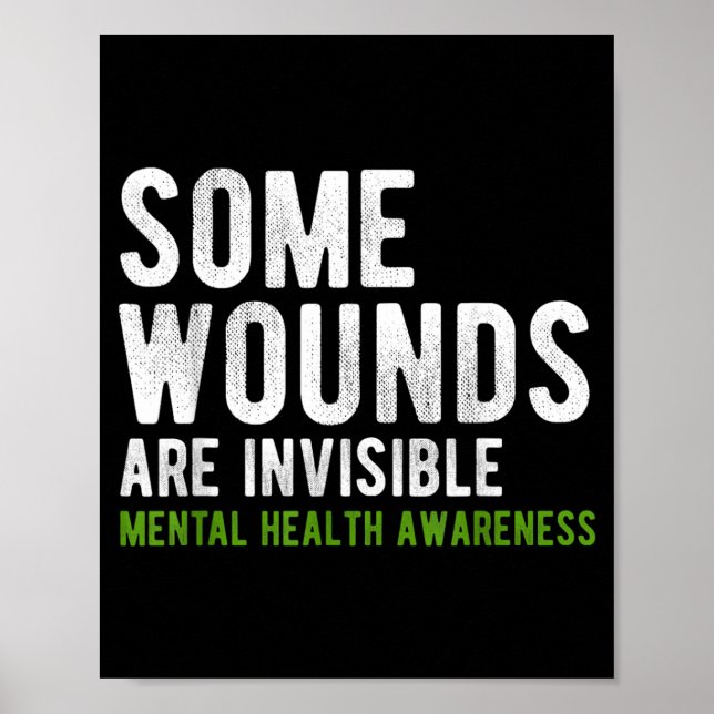Affiche Certaines blessures sont invisibles Sensibilisatio (Devant)
