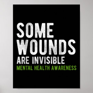 Affiche Certaines blessures sont invisibles Sensibilisatio