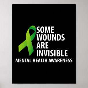 Affiche Certaines blessures sont invisibles Sensibilisatio
