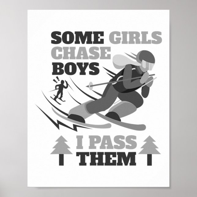 Affiche Certaines filles poursuivent des garçons je les tr (Devant)