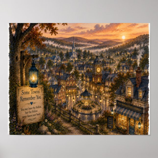 Affiche Certaines villes se souviennent de vous, Plaque RH (Devant)