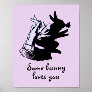 Affiche Certains lapins aiment le violet avec une ombre no