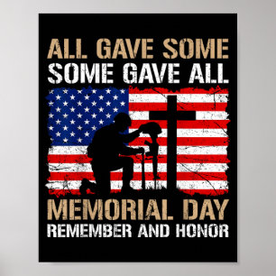 Affiche Certains ont donné Memorial Day Se souvenir d'hono