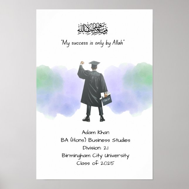 Affiche Certificat de diplôme (Devant)