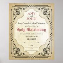 Certificat de Mariage de femme mariée