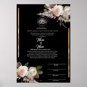 Affiche Certificat Nikkah