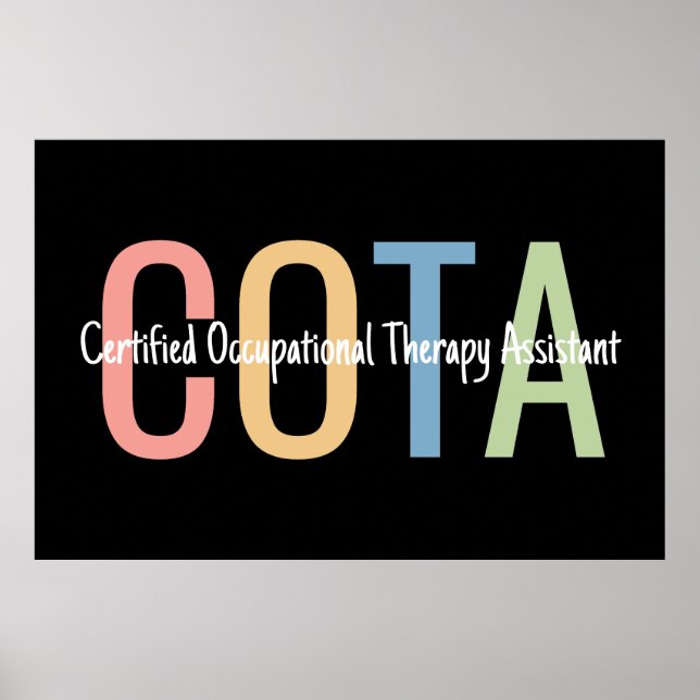 Affiche Certified Occupational Therapy Assistant OTA (Devant)