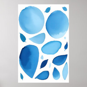 Affiche Cerulean Géométrique Dream Abstrait
