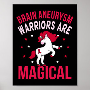 Affiche Cerveau Aneurysme Guerriers Mois de sensibilisatio