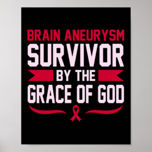 Affiche Cerveau Aneurysme Survivant Mois de sensibilisatio