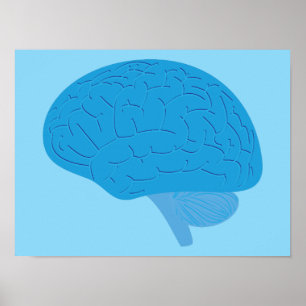 Affiche Cerveau Bleu