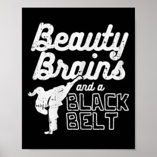 Affiche Cerveaux de beauté ceinture noire fille Ponytail K