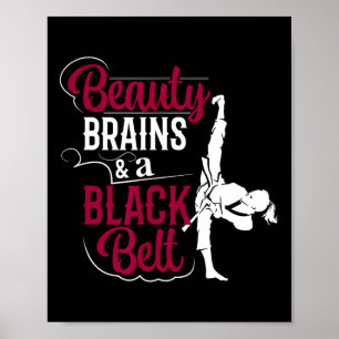 Affiche Cerveaux De Beauté Et Ceinture Noire