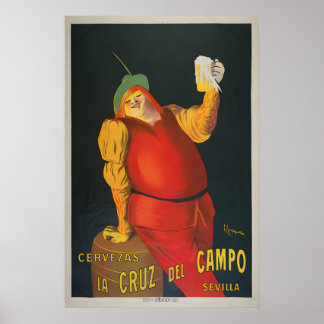 Affiche Cervezas La Cruz Del Campo - Cappiello