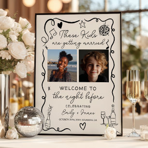 Affiche Ces photos d'enfance la veille du dîner de répétit