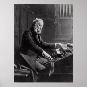 Affiche Cesar Franck à la console de l'organe