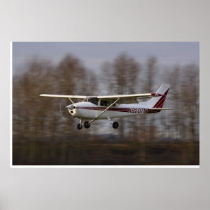 Affiche Cessna 172 Courte finale