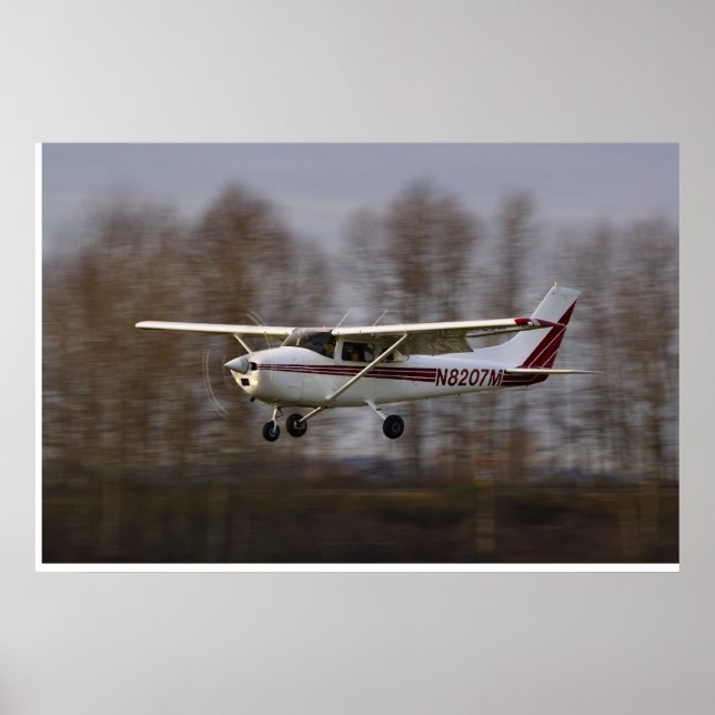 Affiche Cessna 172 Courte finale (Devant)