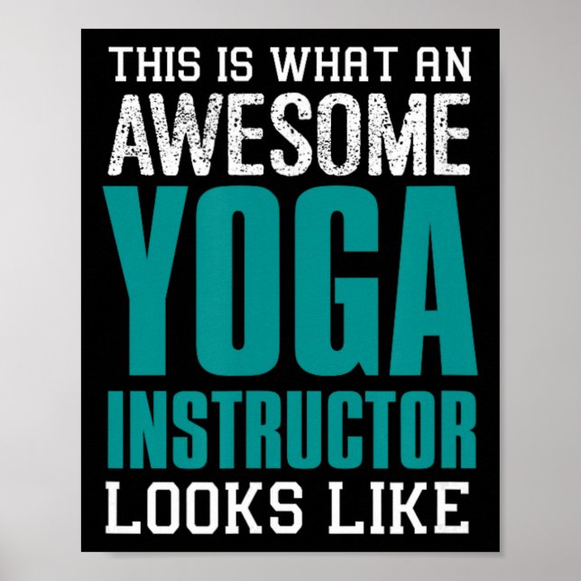 Affiche C'est à quoi ressemble un professeur de yoga incro (Devant)