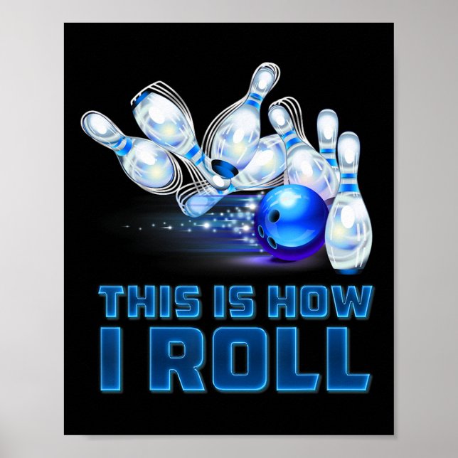 Affiche C'est ainsi que je roule au bowling  (Devant)