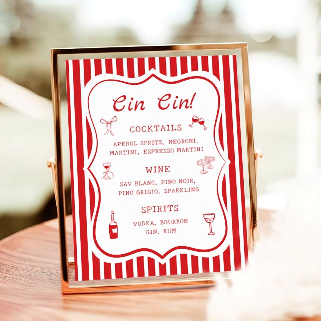 Affiche C'est Amore Fête des mariées Bar (Créateur téléchargé)