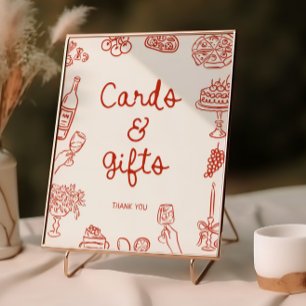 Affiche C'est Amore Red Illustrated Cartes & Cadeaux