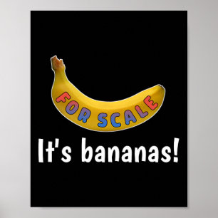 Affiche C'est Banana (pour l'échelle) Starship Funny Tee M
