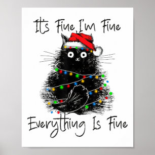 Affiche C'est Bien Je Suis Bien Tout Va Bien Noël Bla