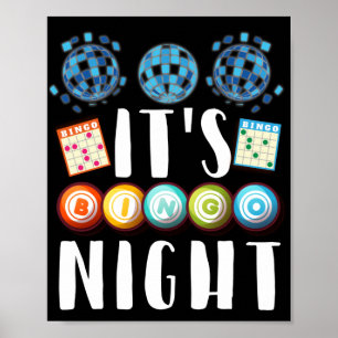 Affiche C'Est Bingo Night Drôle Lucky Jeu