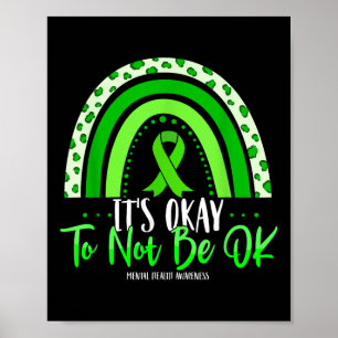Affiche C'Est Bon De Ne Pas Être D'Accord Green Ribbon Men