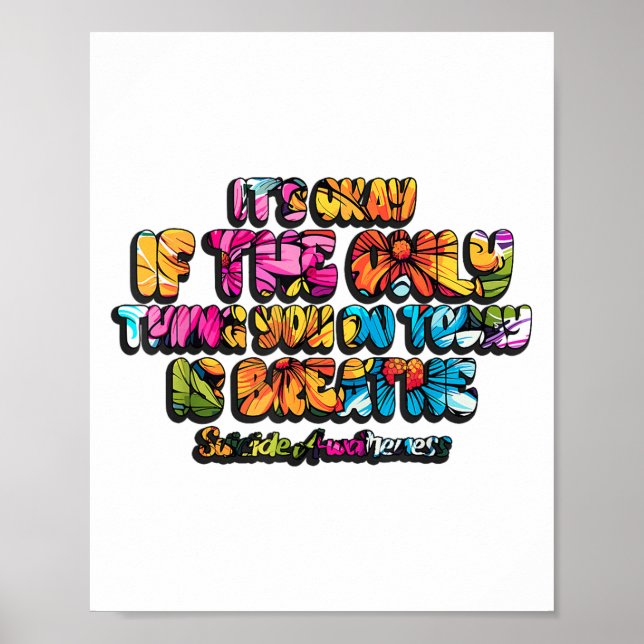 Affiche C'Est Bon Si La Seule Chose Que Vous Faites Aujour (Devant)