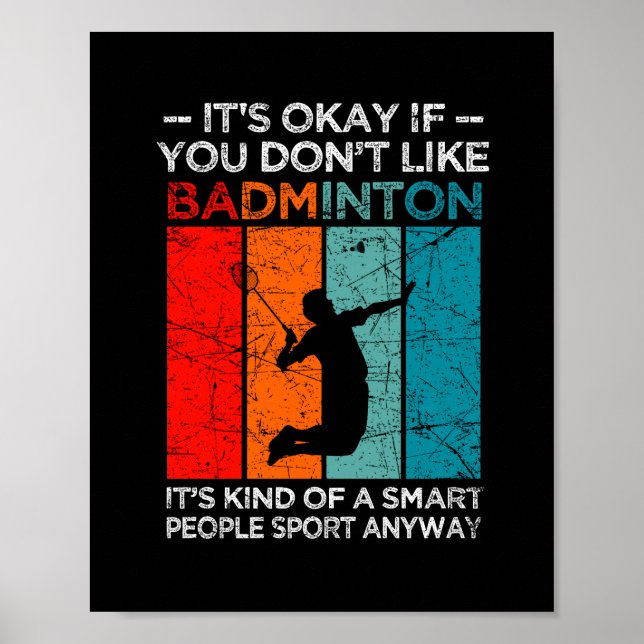 Affiche C'est bon si tu n'aimes pas le badminton (Devant)