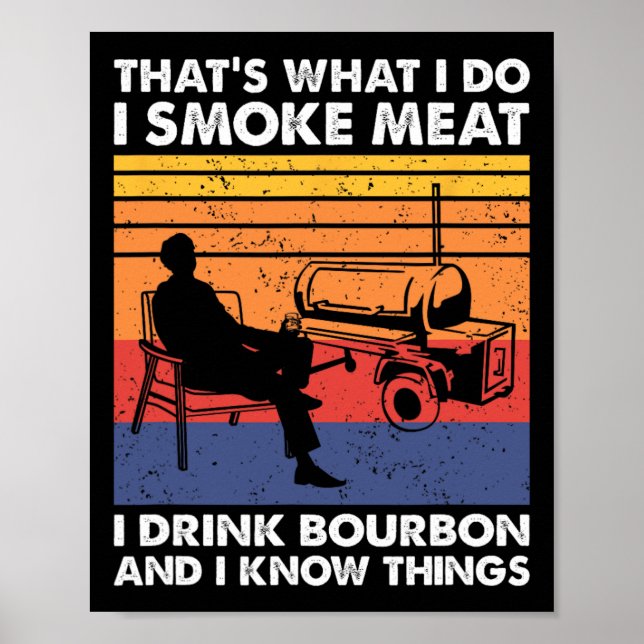 Affiche C'est Ce Que Je Fais Fumer Viande BBQ  (Devant)