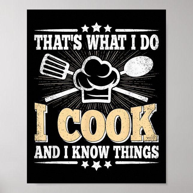 Affiche C'est ce que je fais, je cuisine et je sais que c' (Devant)